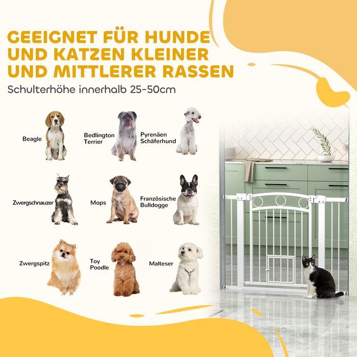 Image du produit Swisshandel24 Türschutzgitter, 76-104 cm Treppengitter, Treppenschutzgitter, Treppenschutz