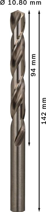 Produktbild Bosch Professional Zubehör PRO Metal HSS-G Spiralbohrer, 10,8 x 94 x 142 mm (10.8 mm)