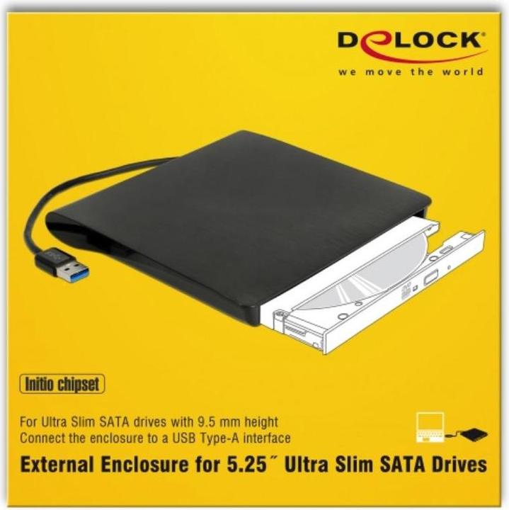 Immagine prodotto Delock 5,25 Alloggiamento SATA, DVD-ROM (5.25")