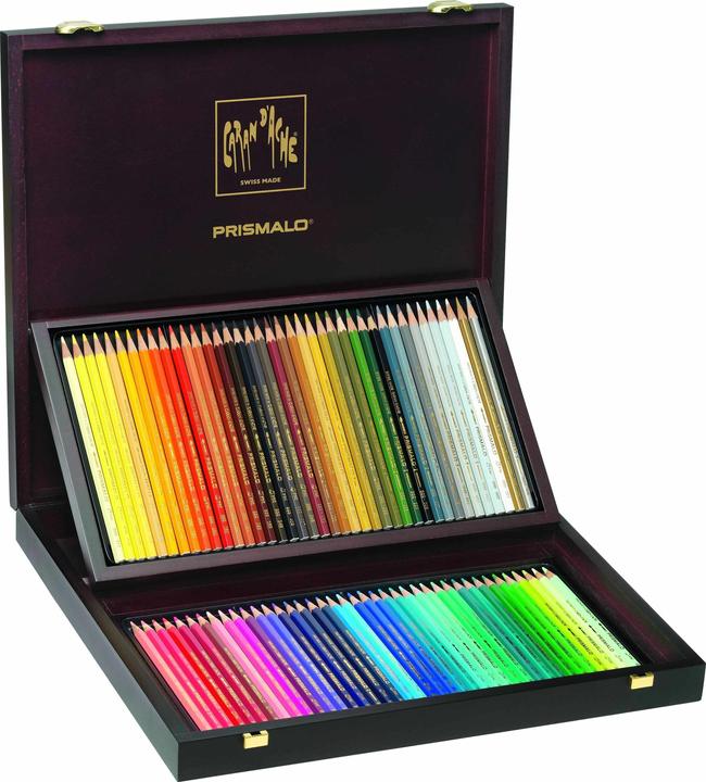 Produktbild Caran d'Ache Prismalo Aquarelle Holzkoffer (Mehrfarbig, Holz, 80 x)