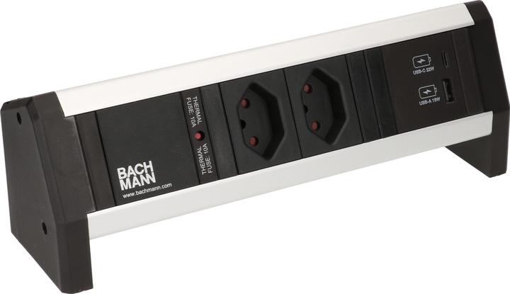 Produktbild Bachmann Desk 1 (2 x, Typ 13, USB-A, USB-C)