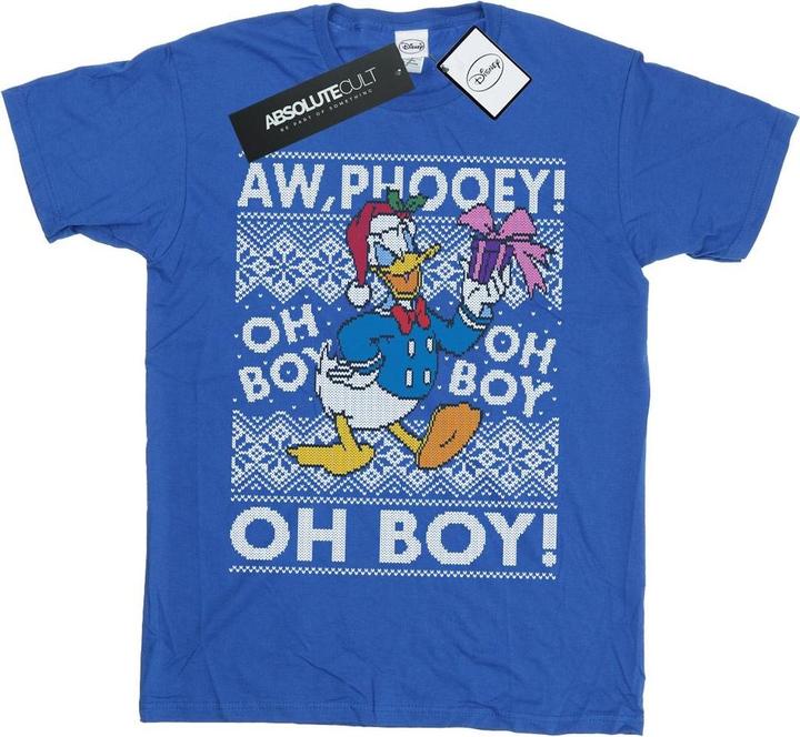 Immagine prodotto Disney Donald Duck Christmas Fair Isle Maglietta Uomo (XL)
