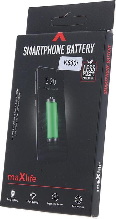 Actual product image Maxlife battery for Sony Ericsson K530i / K550i / K800i / BST-33 1000mAh