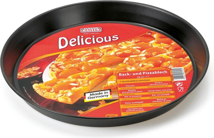Produktbild Kaiser Delicious Back- und Pizzablech rund 28cm antihaftbeschichtet