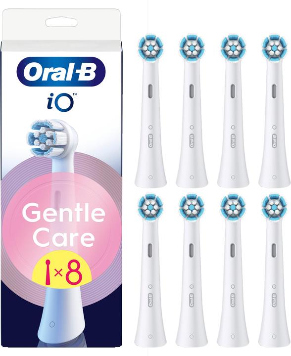 Oral-B Oral B - iO Series Gentle Care Replacement Brush Heads - White - 8 count (8 x)