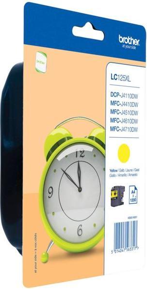 Actual product image Brother Lc-125xly (Y)