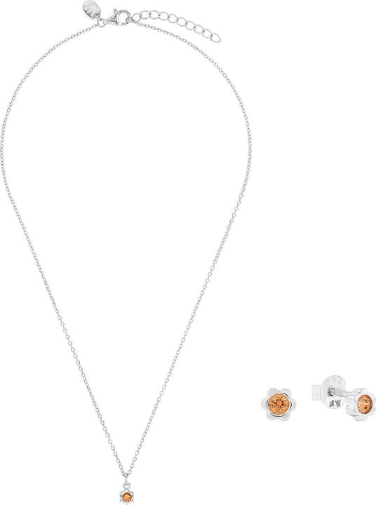 Immagine prodotto Prinzessin Lillifee Multisets für Mädchen, 925 Sterling Silber, Zirkonia synth. | Geburtsstein (Argento 925)