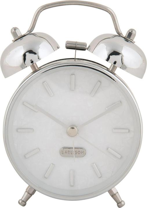 Actual product image Karlsson Classic alarm clock Pearl Glow Silver