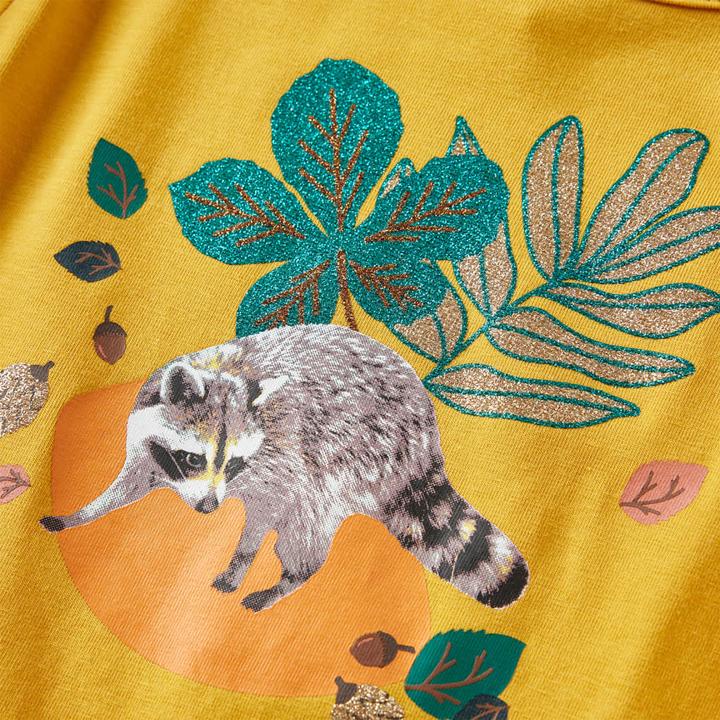 Actual product image VidaXL Children's long-sleeved shirt ochre 140,Material: 95 % cotton. 5 (140)