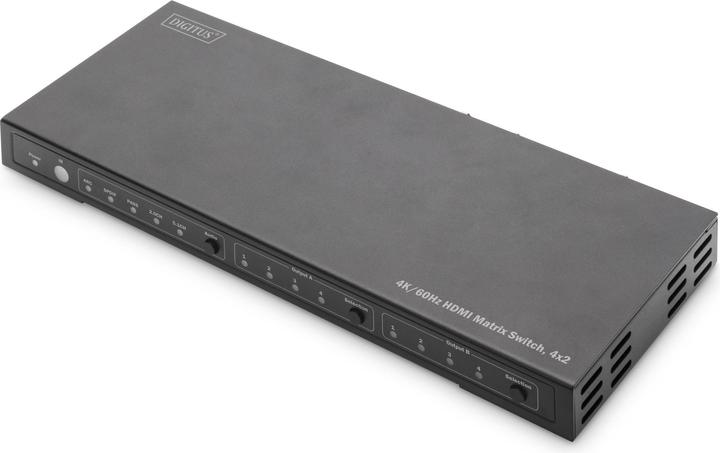 Digitus 4K/60Hz HDMI® Matrix Switch (4x2) with Audio Extractor