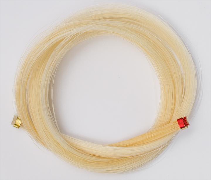 Produktbild P&H Bows Bogenhaar-Strähnen, für Fiberglas Violinbogen echtes Rosshaar (4 x, violine)