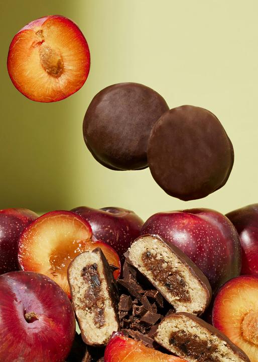 Immagine prodotto KoRo Biscotto di avena biologico con ripieno di prugne e copertura di cioccolato fondente (480 g)