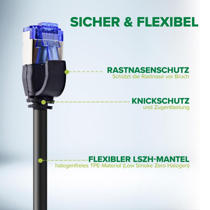 Produktbild InLine Patchkabel Slim (S/FTP, CAT6a, 3 m)