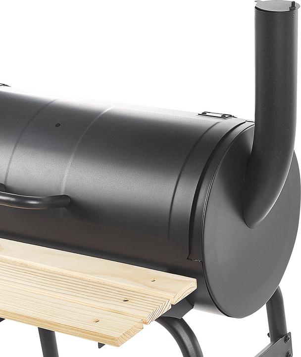 Actual product image Beliani Charcoal grill with smokehouse black rollable SATAH (31 cm)