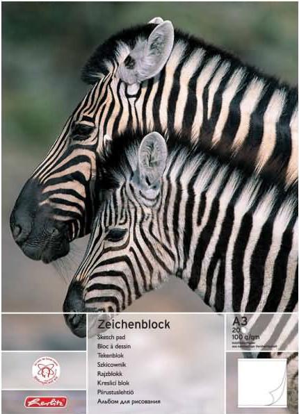 Produktbild Herlitz Zeichenblock DIN A3, 100 g/qm, 20 Blatt (A3)