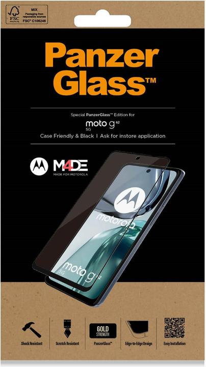 Actual product image PanzerGlass Edge-to-edge (1 Piece, Motorola Edge 30)