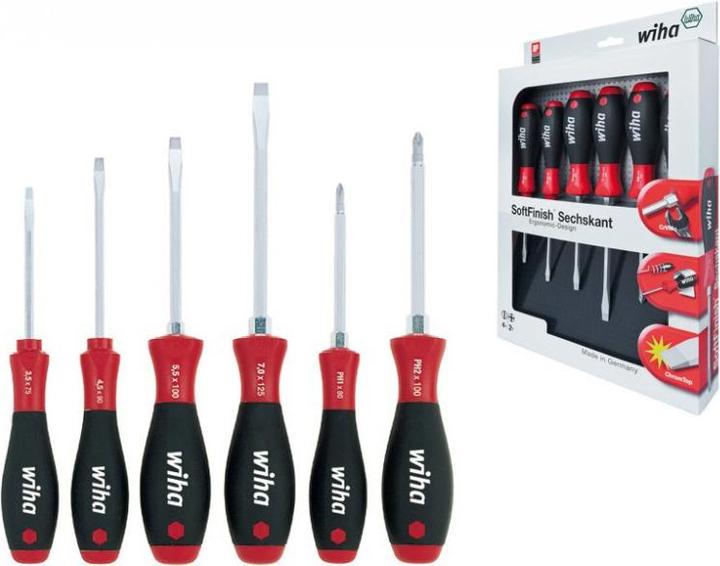 Actual product image Wiha Screwdriver set (Slotted screws, Phillipps cross recess (PH))