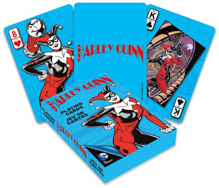 Actual product image Aquarius DC Comics jeu de cartes à jouer Harley Quinn (German)