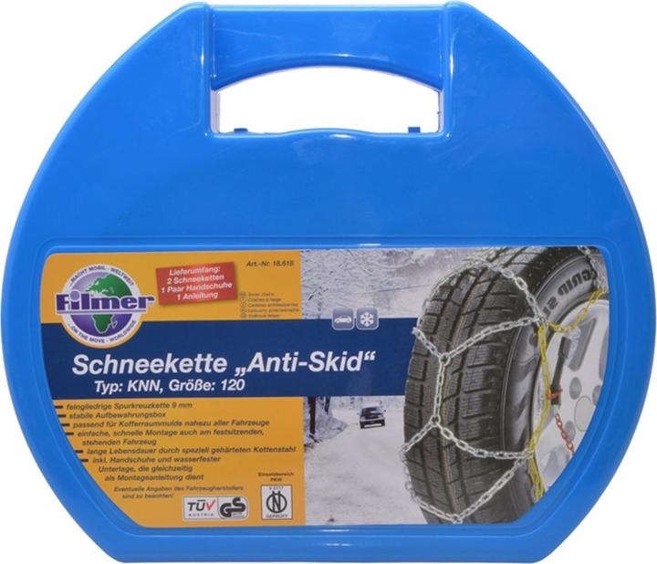 Filmer Schneeketten 9mm, 15"-19", 205-265mm