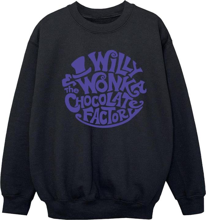 Produktbild Willy Wonka & the Chocolate Factory Typed Logo Sweatshirt Mädchen (152, 158)