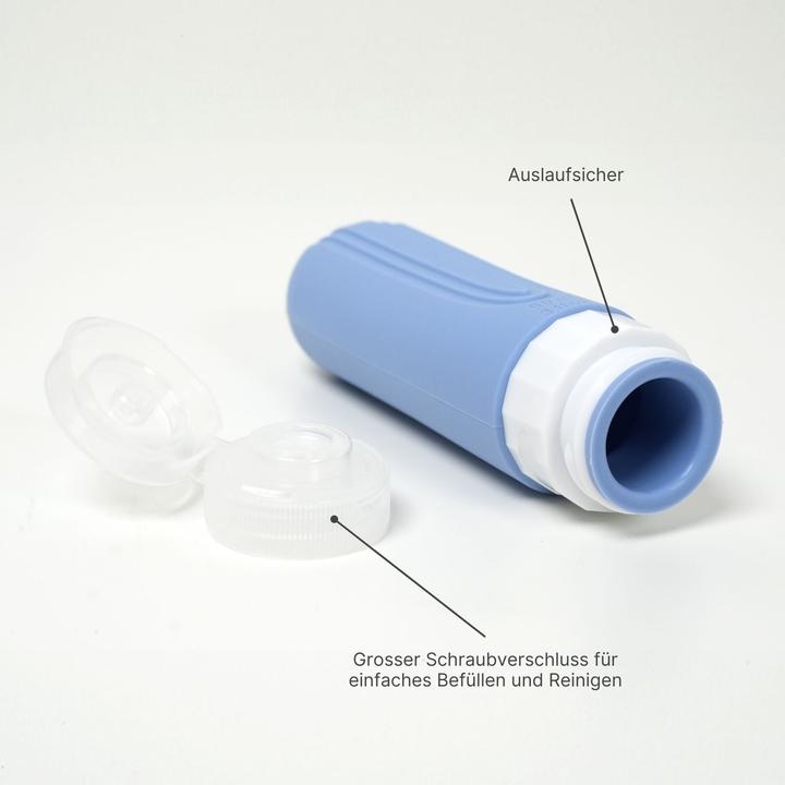 Actual product image Hermex Travel bottles set of 4 (Manicure set, Liquid bags, Hygiene product)