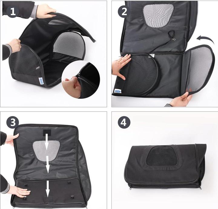 Image du produit Nobleza Porte-bébé de voyage pliable pour animaux de compagnie (Chat, Chien, Pliable)