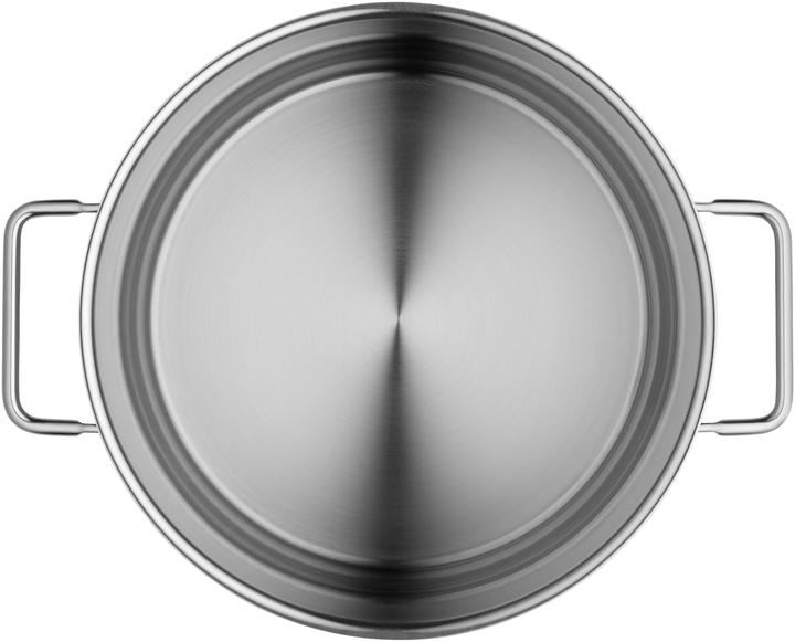 Produktbild WMF Spaghettitopf Pastatopf Nudeltopf Induktion Sieb 7,0l Edelstahl poliert (24 cm, Kochtopf, Edelstahl)
