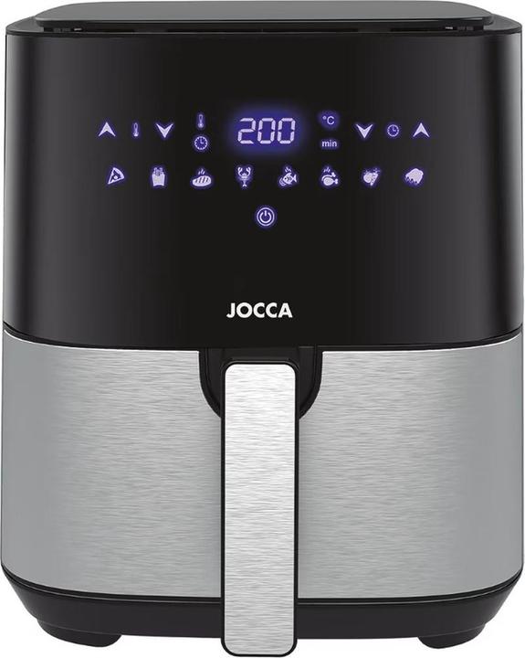 Jocca digital airfryer sort/stål 5 litre 1450 watt