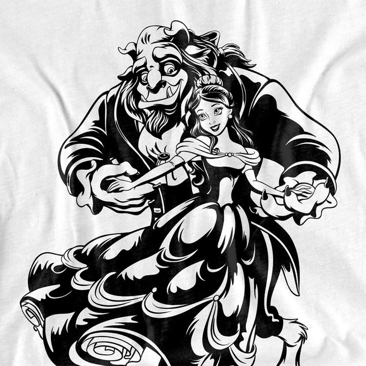 Actual product image Beauty And The Beast Unisex Adult Dance T-Shirt (XL)