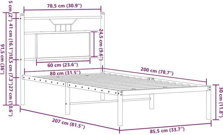 Image du produit VidaXL Polana (80 x 200 cm)