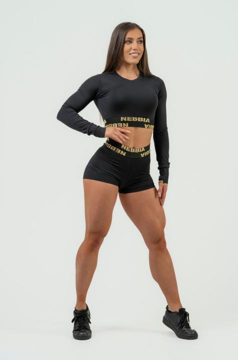 Produktbild Nebbia Women's Long Sleeve Crop Top Intense Perform 839 Gold (L)