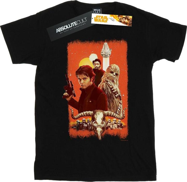 Actual product image Star Wars Mens Solo Trio Paint T-Shirt (M)