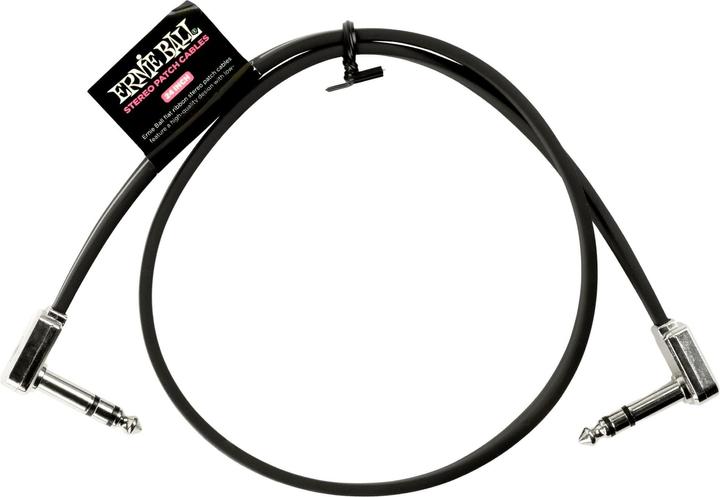 Image du produit Ernie Ball Câble patch 6410 Flat Ribbon - 0,61 m, noir (0.61 m)