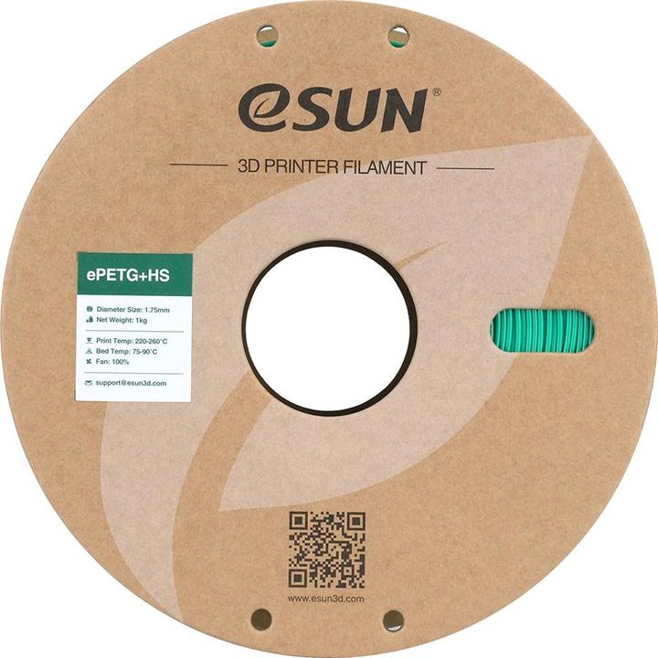 Immagine prodotto eSUN EPETG+HS 1,75mm VERDE SOLIDO 1kg (PETG, 1.75 mm, 1000 g, Verde)