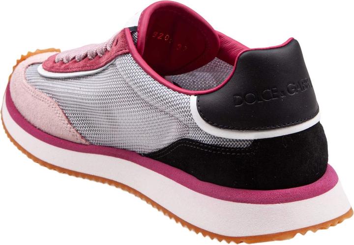 Produktbild Dolce & Gabbana dragon sneakers in mixed materials in grey and fuchsia (37)