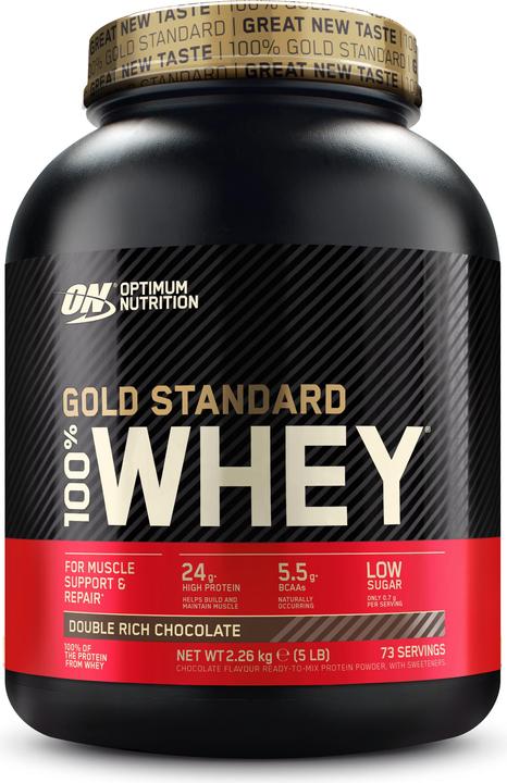 Optimum Nutrition 100% Whey Gold Standard (Double Rich Chocolate, 1 Stk., 2273 g)