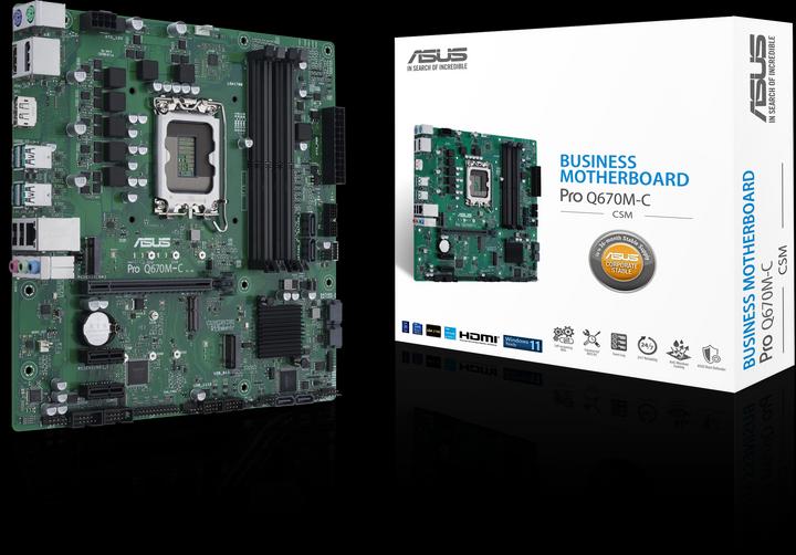 Produktbild ASUS PRO Q670M-C-CSM (LGA 1700, Intel Q670, mATX)