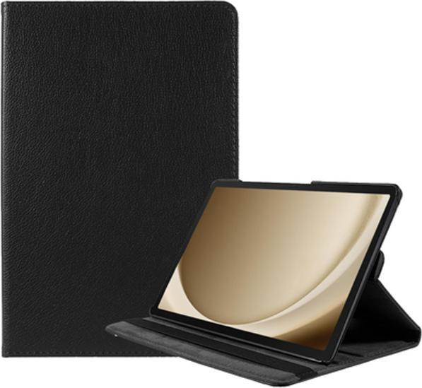 Produktbild Just in Case Pu-Leder Rotating 360 Book Hülle Schwarz Samsung Galaxy Tab A9+ (Galaxy Tab A9+)