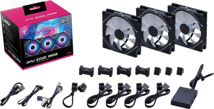 Actual product image MSI MPG EZ120 ARGB-3B (120 mm, 1 x)