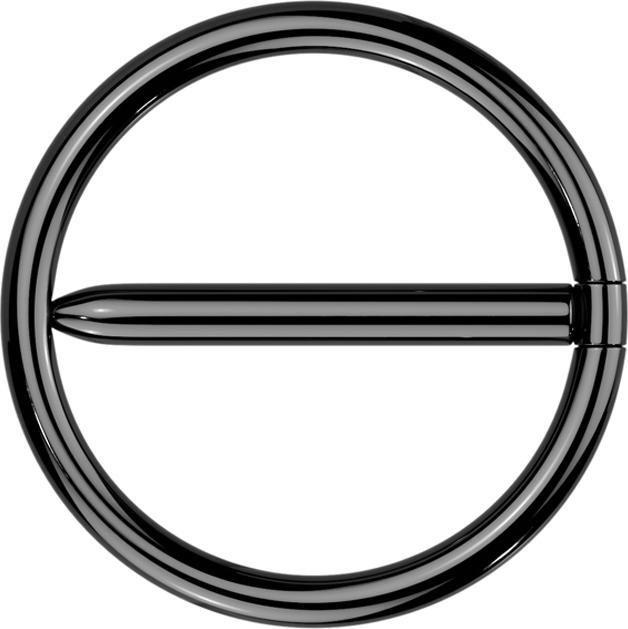 Produktbild Star Piercing Segmentring Stab klappbar schwarz (ohne Messing, Titan G23)