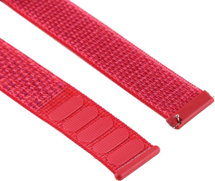 Image du produit Cover-Discount Fitbit Versa - Bracelet en nylon avec velcro rouge (Nylon)
