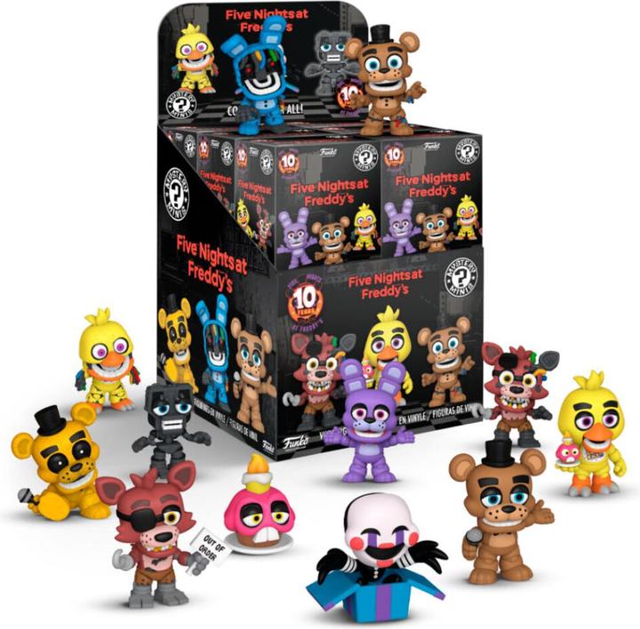 Immagine prodotto Funko Minifigure di Five Night's at Freddy Mystery Minis FNAF (10 anni di anniversario) 5 cm Display (12)