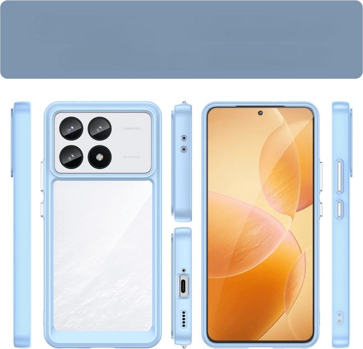 Productafbeelding Cover-Discount Xiaomi Poco F6 Pro - Beschermend acryl hoesje voor mobiele telefoon met opstaande rand (Xiaomi Poco F6 Pro)