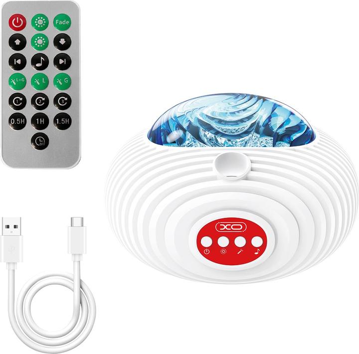 Actual product image xO projector LED YH12 star and galaxy with speaker