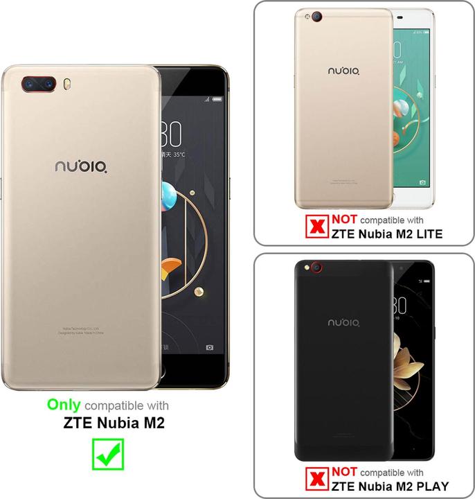 Actual product image Cadorabo Book Invisible Magnet Cover (ZTE Nubia M2)