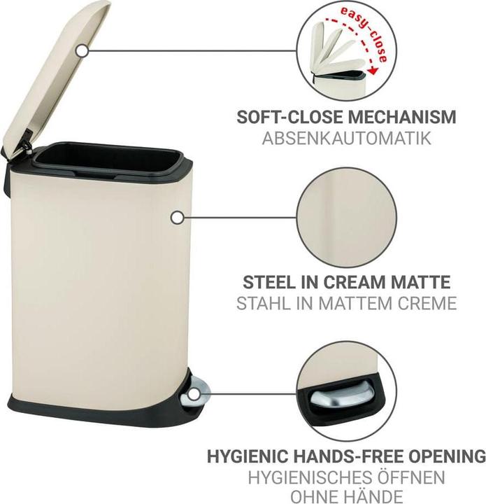 Image du produit Wenko Treteimer Design Easy-Close (12 l)