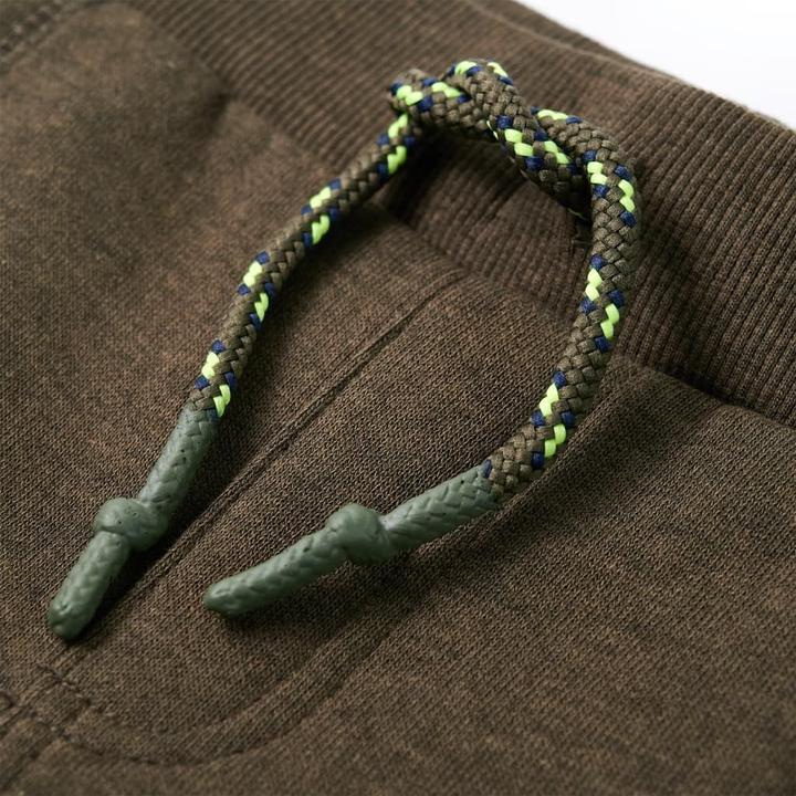 Immagine prodotto VidaXL Pantaloni della tuta da bambino cachi melange 140,Materiale: 80 (140)
