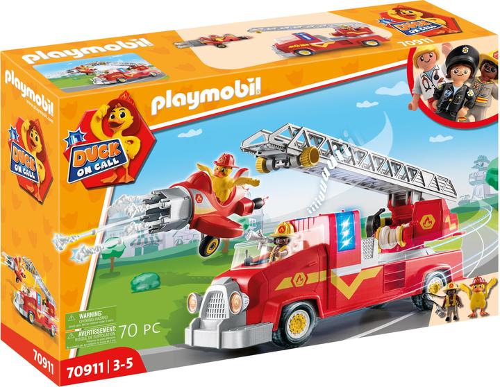 Image du produit Playmobil Camion de pompiers (70911, Playmobil Duck On Call)
