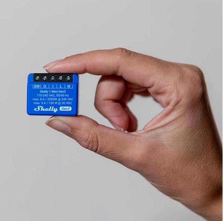 Image du produit Shelly 1 Mini Gen3 x2 (Actionneur de commutation)