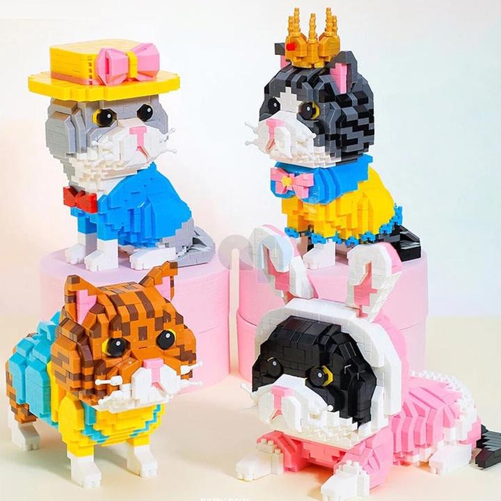 Actual product image Balody 18404 - Cat with Bunny Costume (967 pieces)